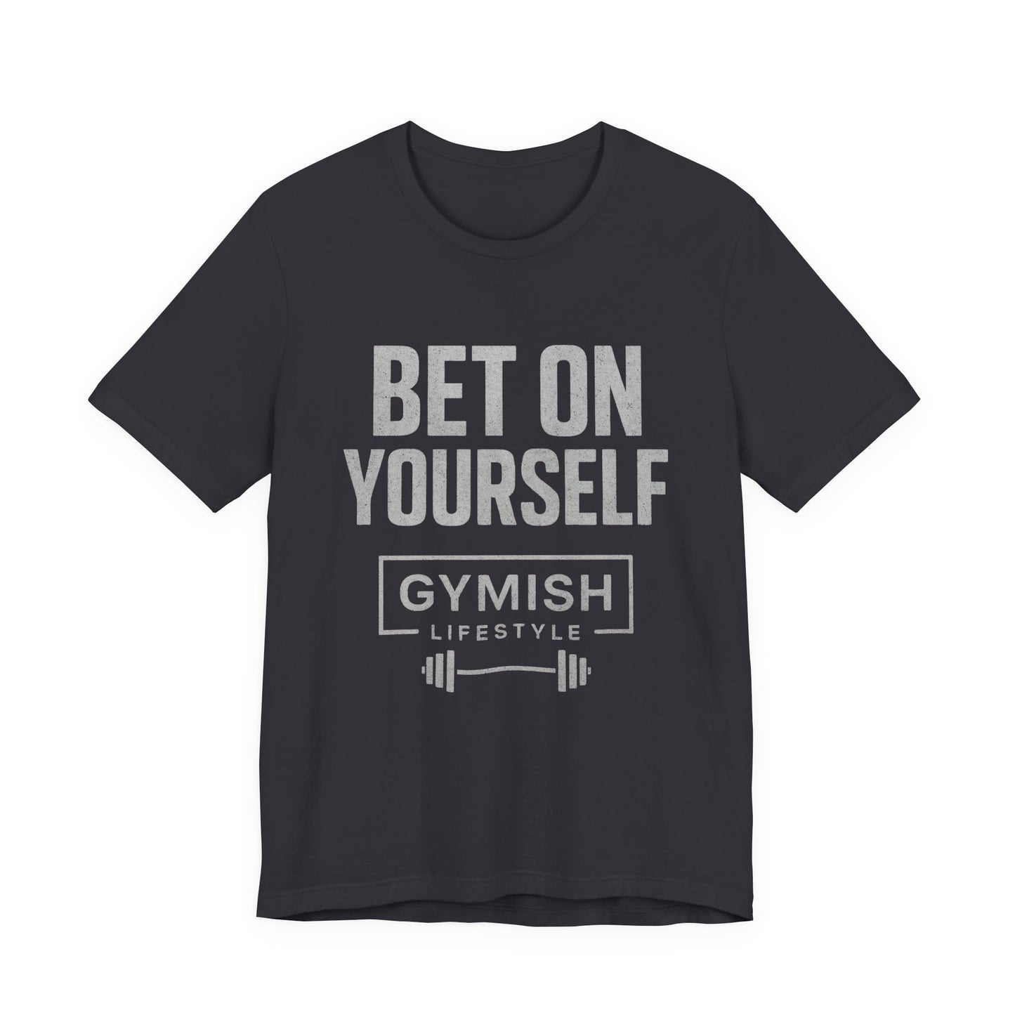 Camiseta de motivación fitness - Gymish Lifestyle Apuesta por ti mismo Camisetas de entrenamiento para hombre
