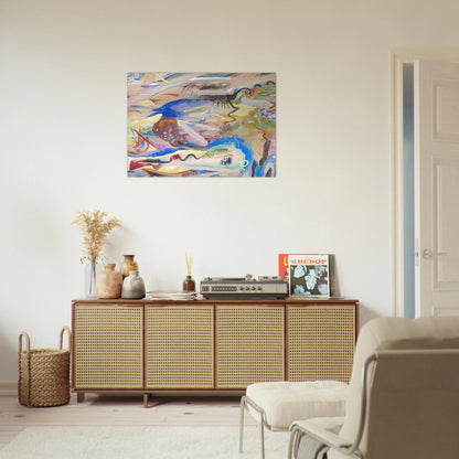 SINFONIE XIII 1913 - Rudolf Bauer Brushed Aluminum Print - 70x100 cm / 28x40 inches | Rudolf Bauer Aluminum Print | Rudolf Bauer Prints