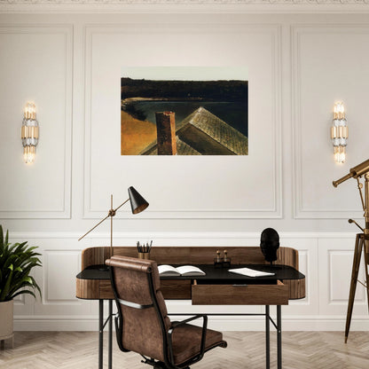 END OF OLSONS - Andrew Wyeth Brushed Aluminum Print - 70x100 cm / 28x40 inches | Andrew Wyeth Aluminum Print | Andrew Wyeth Prints