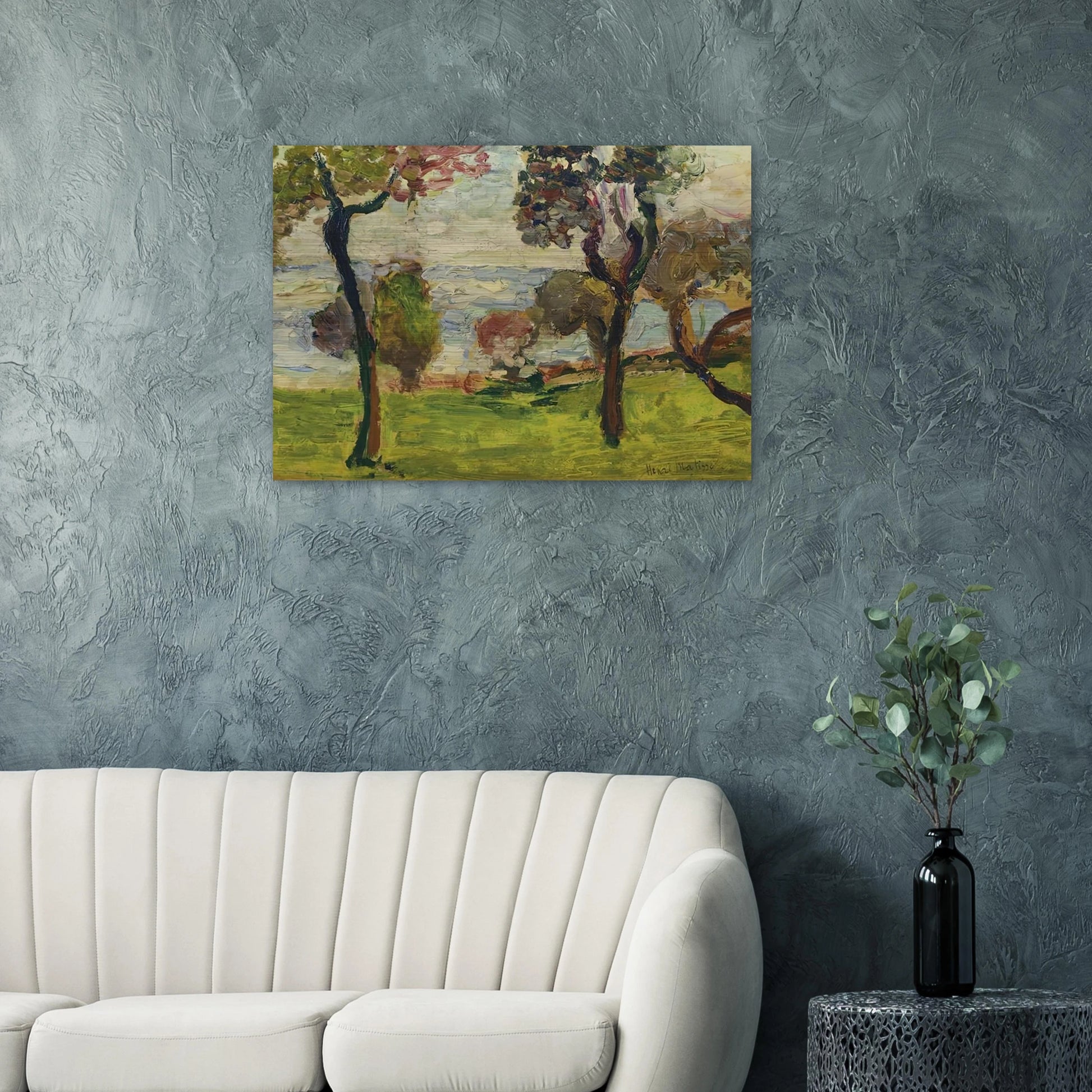 PAYSAGE 1898 - Henri Matisse Brushed Aluminum Print - 70x100 cm / 28x40 inches | Henri Matisse Aluminum Print | Henri Matisse Prints