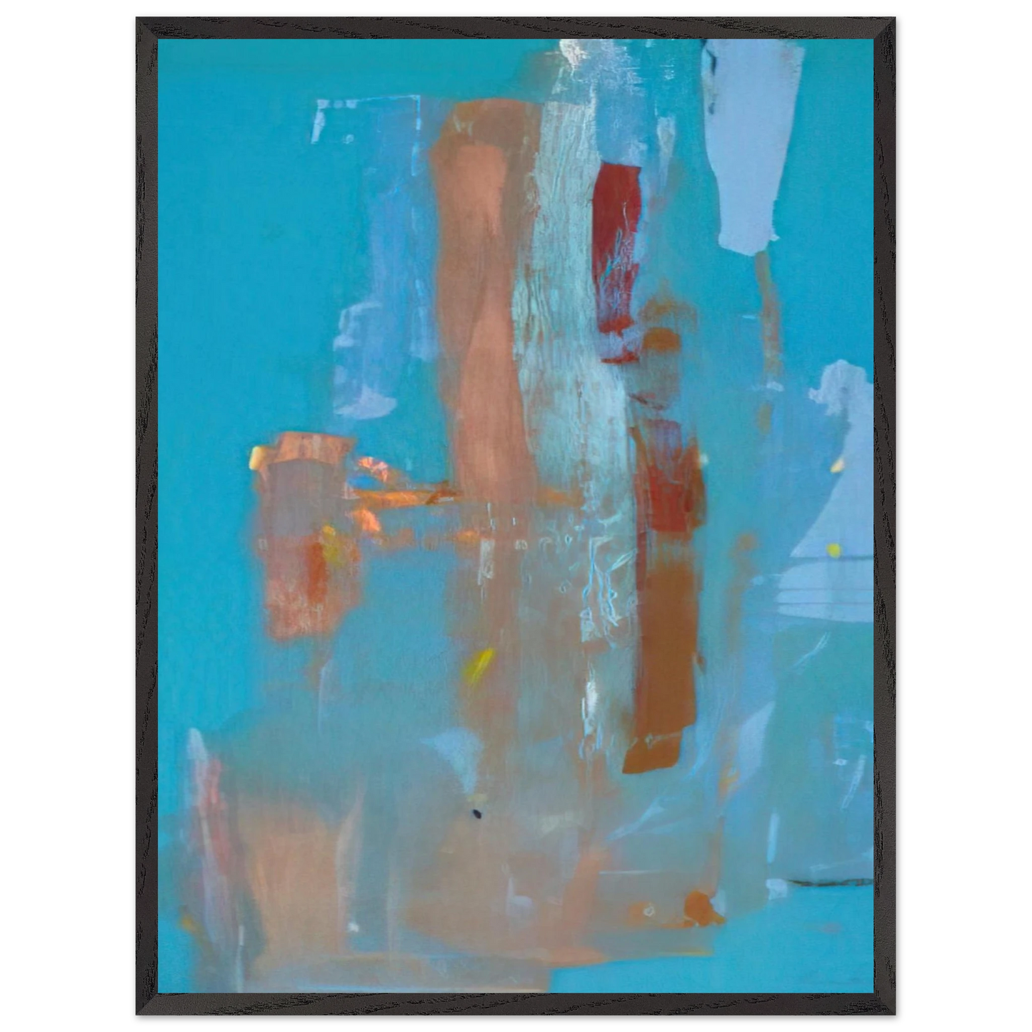 Helen Frankenthaler - In on Blue - 1976 Wall art - 30x45 cm / 12x18 inches - Fine Art Poster-canvas - -