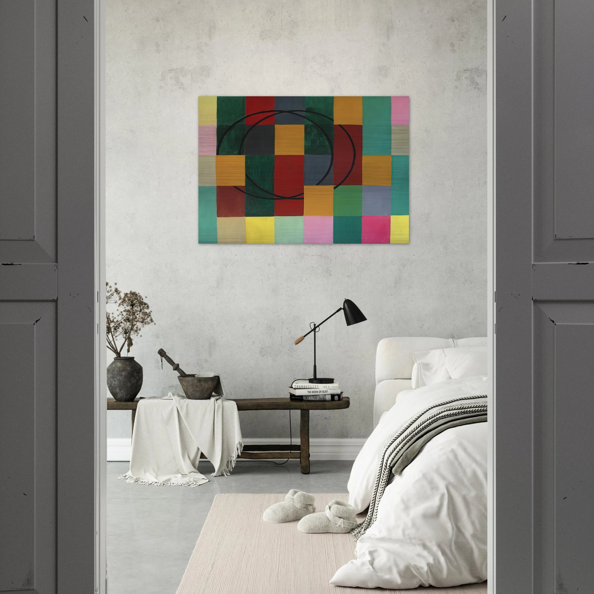 Die Fremden Kreise - 1963 - Johannes Itten Brushed Aluminum Print - 70x100 cm / 28x40 inches | Johannes Itten Aluminum Print | Johannes Itten Prints