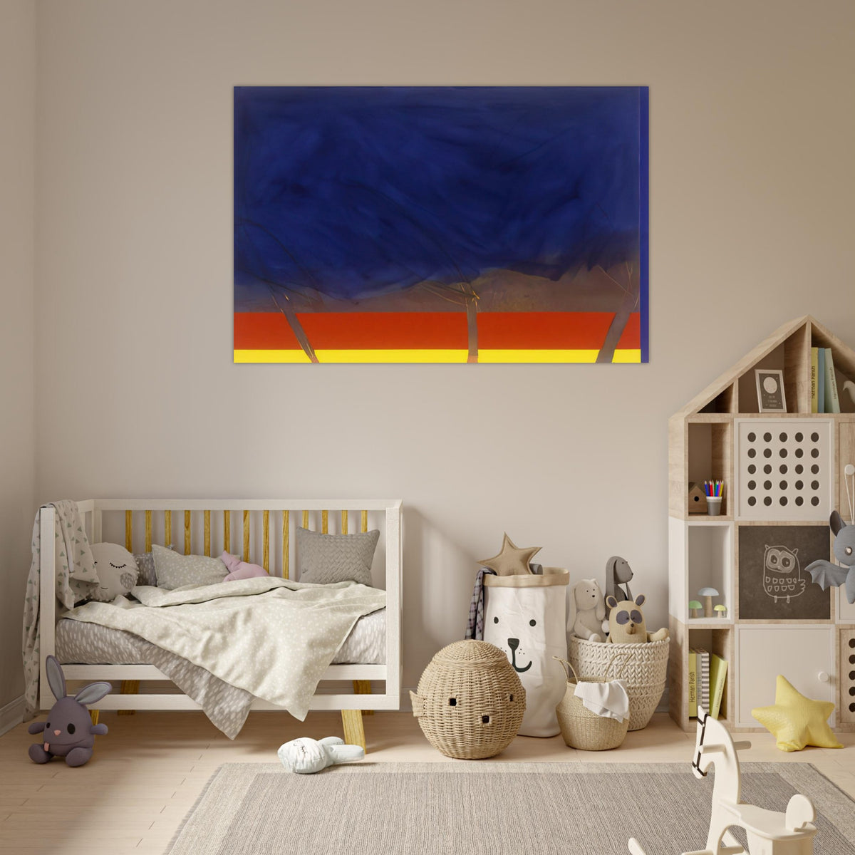 All Night - 1989 - Ronnie Landfield Art Prints - 100x150 cm / 40x60″ inches | Ronnie Landfield Poster | Ronnie Landfield Prints