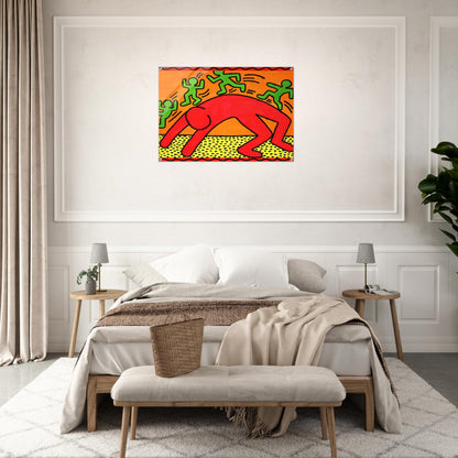 UNTITLED 1982 2 - Keith Haring Acrylic Print - 70x100 cm / 28x40″ inches | Keith Haring Wall Art | Keith Haring Prints