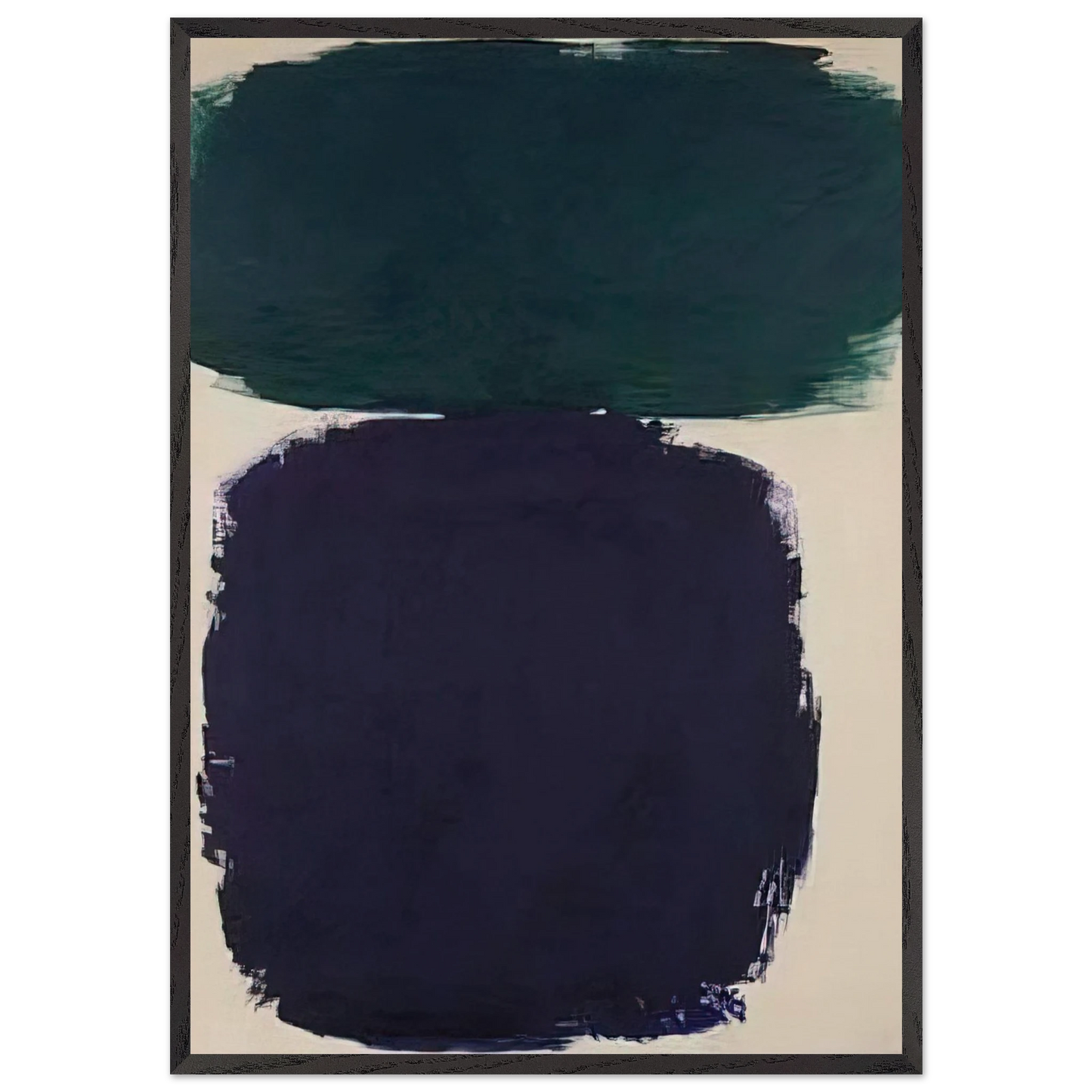 Untitled - 1961 N5 - Ray Parker 70x100 cm / 28x40 inches Framed Art Print – Black Wooden Frame