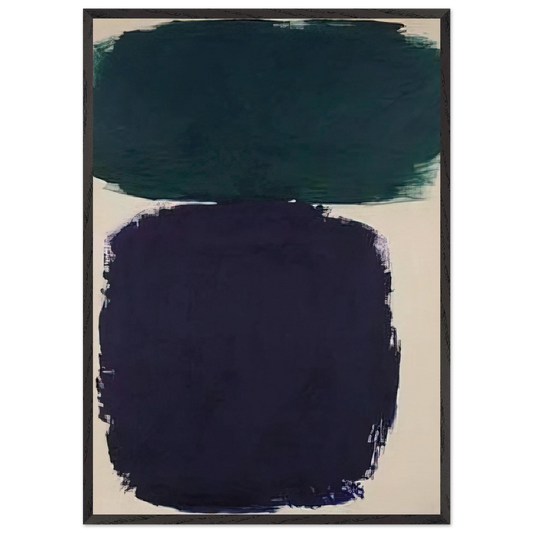Untitled - 1961 N5 - Ray Parker 70x100 cm / 28x40 inches Framed Art Print – Black Wooden Frame