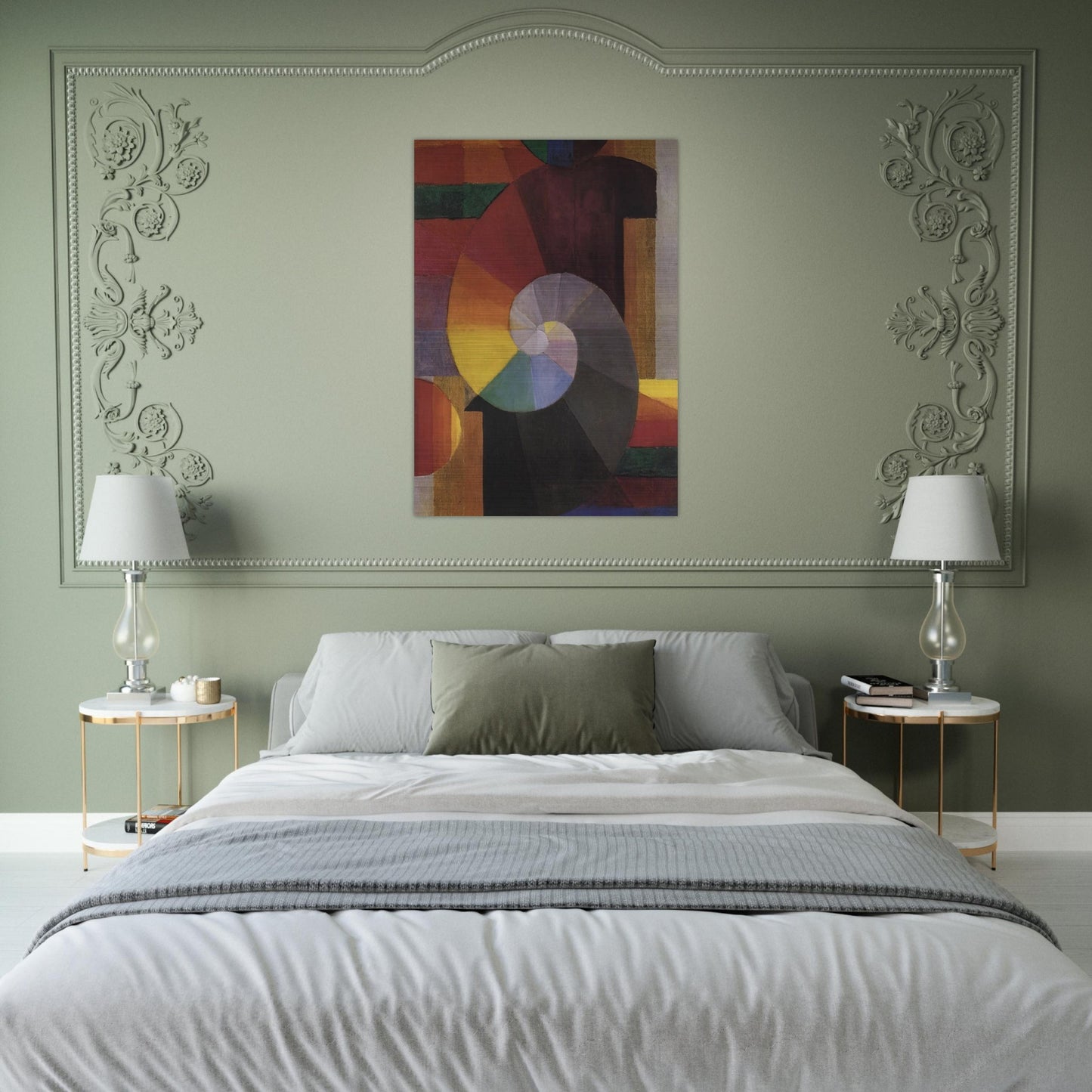 The Meeting - Johannes Itten Brushed Aluminum Print - 70x100 cm / 28x40 inches | Johannes Itten Aluminum Print | Johannes Itten Prints