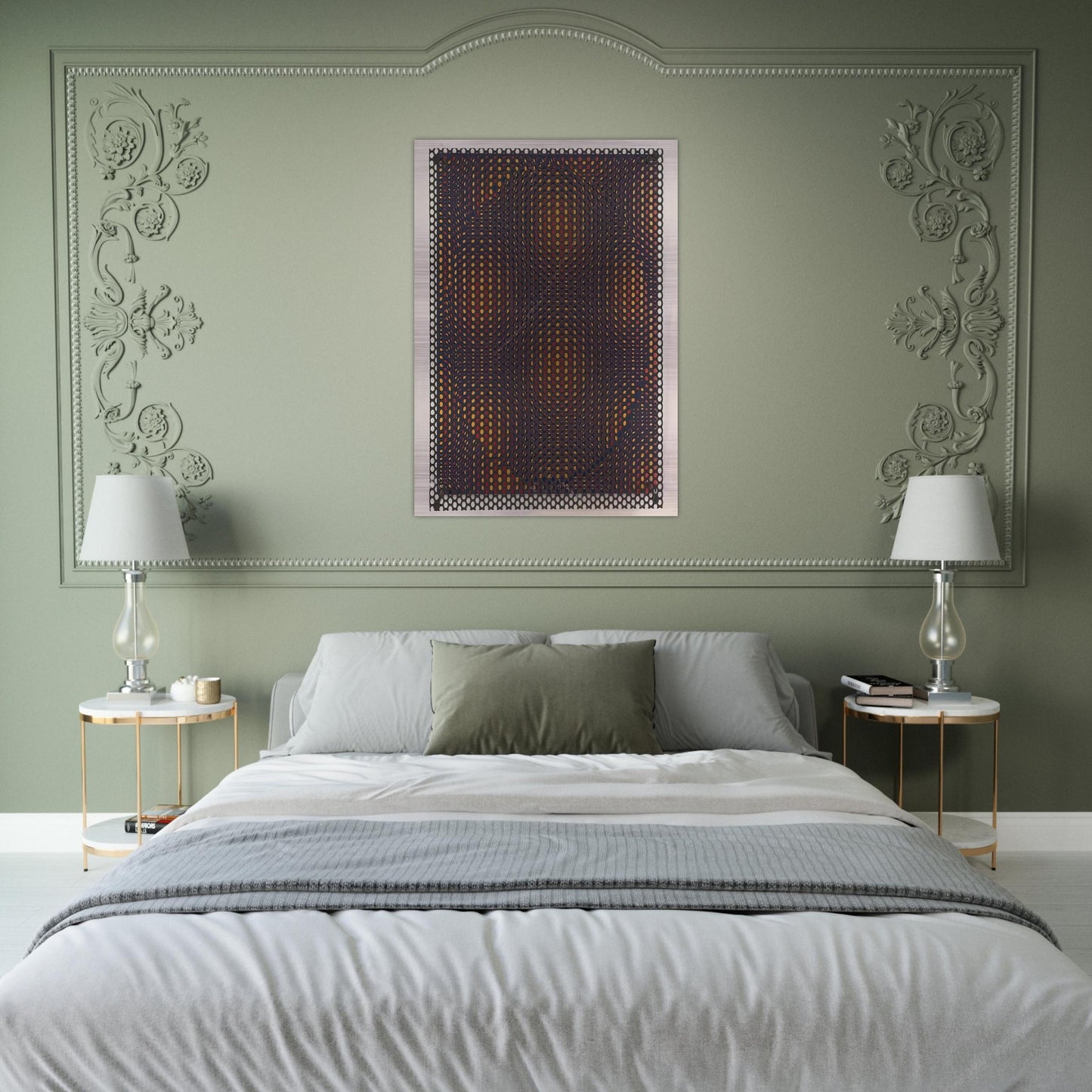 Círculo rojo y amarillo - 1970 - Antonio Asis Brushed Aluminum Print - 70x100 cm / 28x40 inches | Antonio Asis Aluminum Print | Antonio Asis Prints