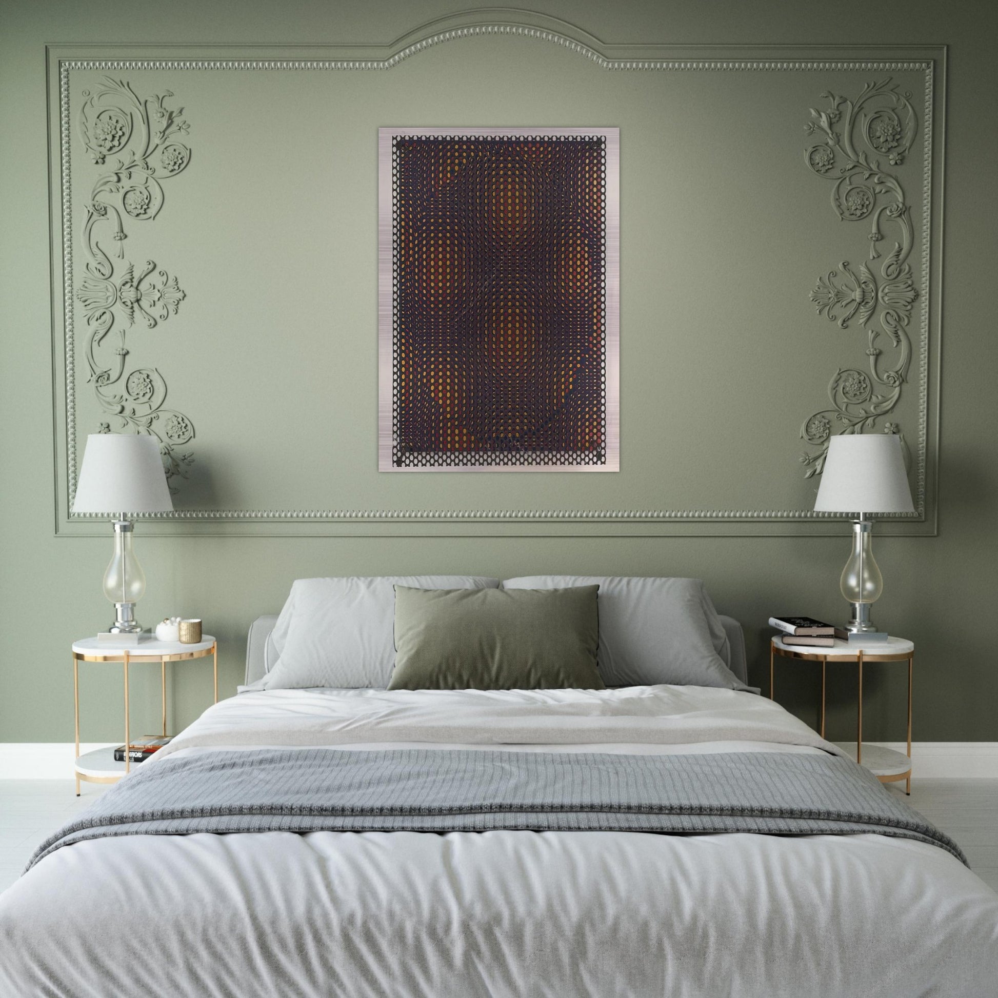 Círculo rojo y amarillo - 1970 - Antonio Asis Brushed Aluminum Print - 70x100 cm / 28x40 inches | Antonio Asis Aluminum Print | Antonio Asis Prints