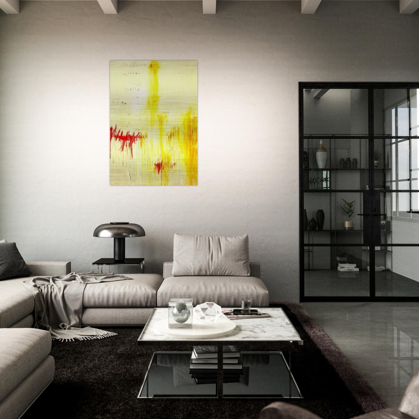 Quattro stagioni I. Estate - Cy Twombly Brushed Aluminum Print - 70x100 cm / 28x40 inches | Cy Twombly Aluminum Print | Cy Twombly Prints