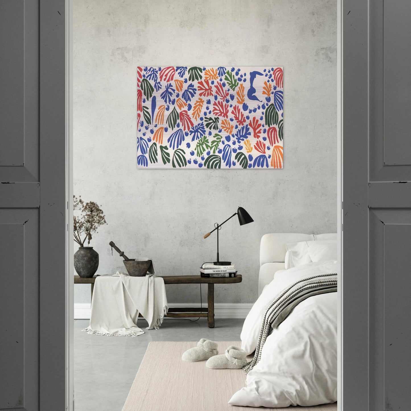 LA PERRUCHE ET LA SIRENE 1952 - Henri Matisse Brushed Aluminum Print - 70x100 cm / 28x40 inches | Henri Matisse Aluminum Print | Henri Matisse Prints
