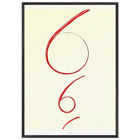 UNTITLED 1995 N1 - Louise Bourgeois 70x100 cm / 28x40 inches Framed Art Print – Black Wooden Frame