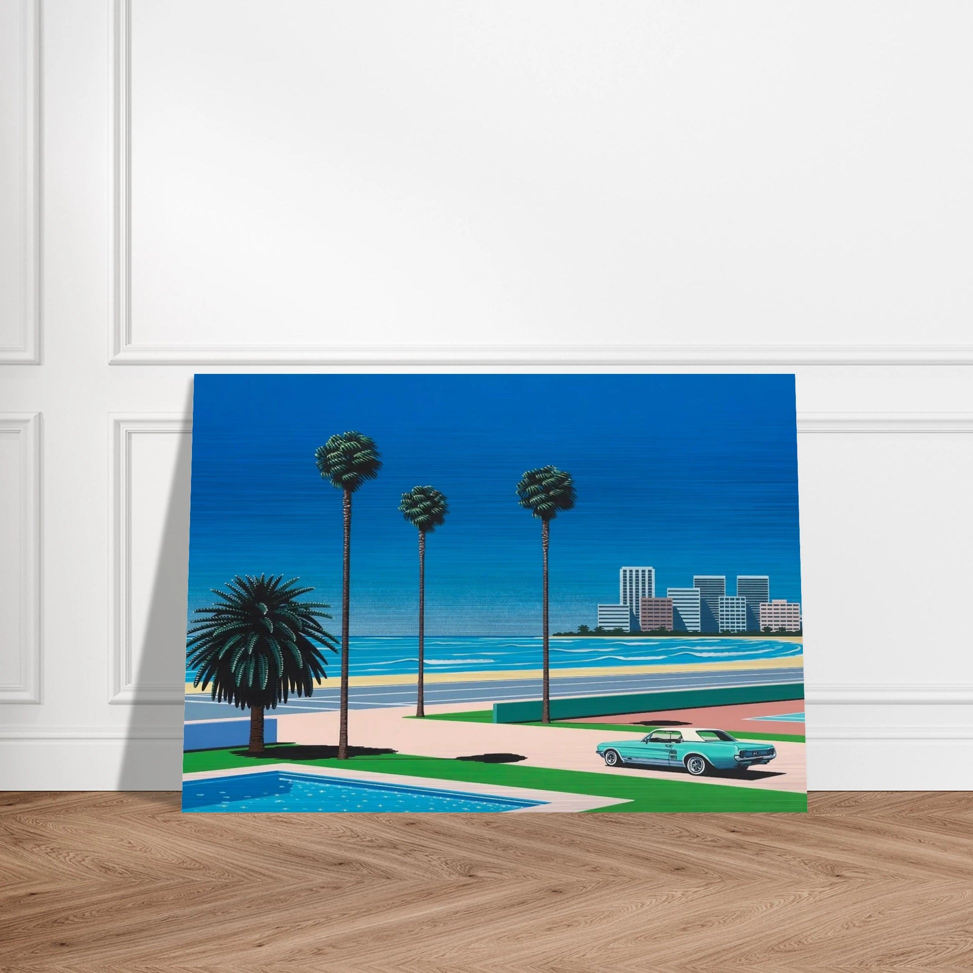 Sunshine Reggae - Hiroshi Nagai Brushed Aluminum Print - 70x100 cm / 28x40 inches | Hiroshi Nagai Aluminum Print | Hiroshi Nagai Prints