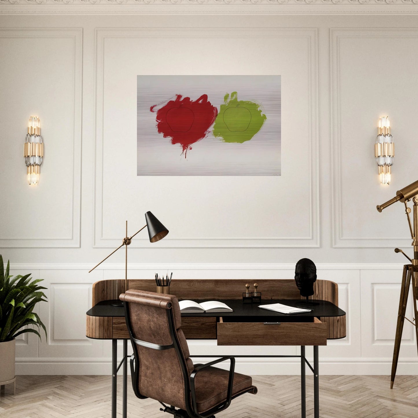 Cut - 1964 - Billy Apple Brushed Aluminum Print - 70x100 cm / 28x40 inches | Billy Apple Aluminum Print | Billy Apple Prints