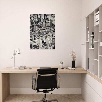 TOWNSCAPE 1969 - Gerhard Richter Brushed Aluminum Print - 70x100 cm / 28x40 inches | Gerhard Richter Aluminum Print | Gerhard Richter Prints