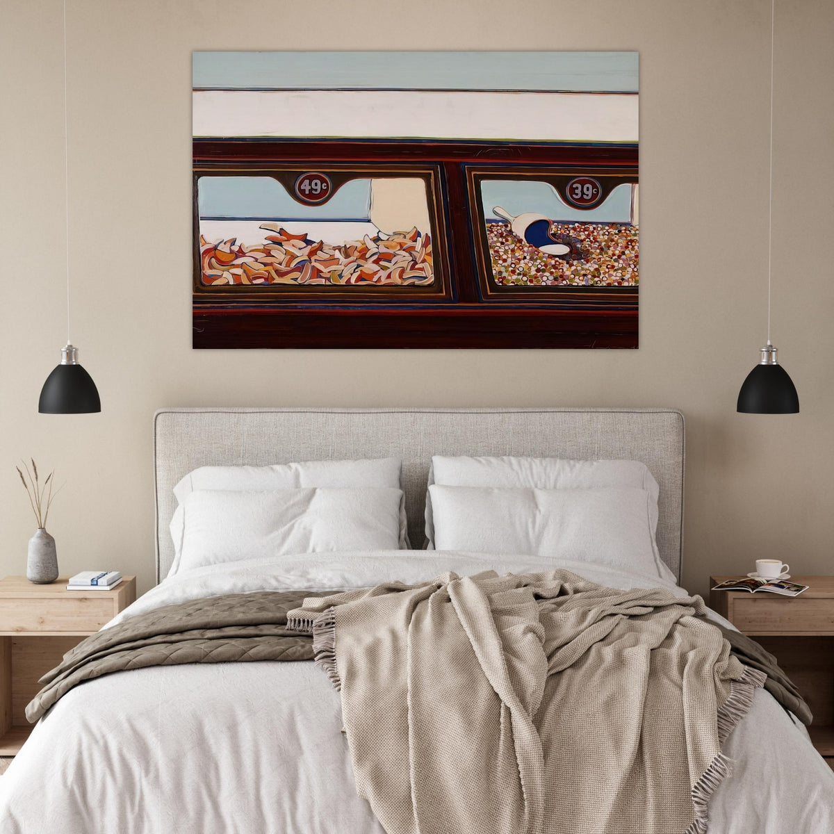 Candy Counter - 1963 - Wayne Thiebaud Art Prints - 100x150 cm / 40x60″ inches | Wayne Thiebaud Poster | Wayne Thiebaud Prints