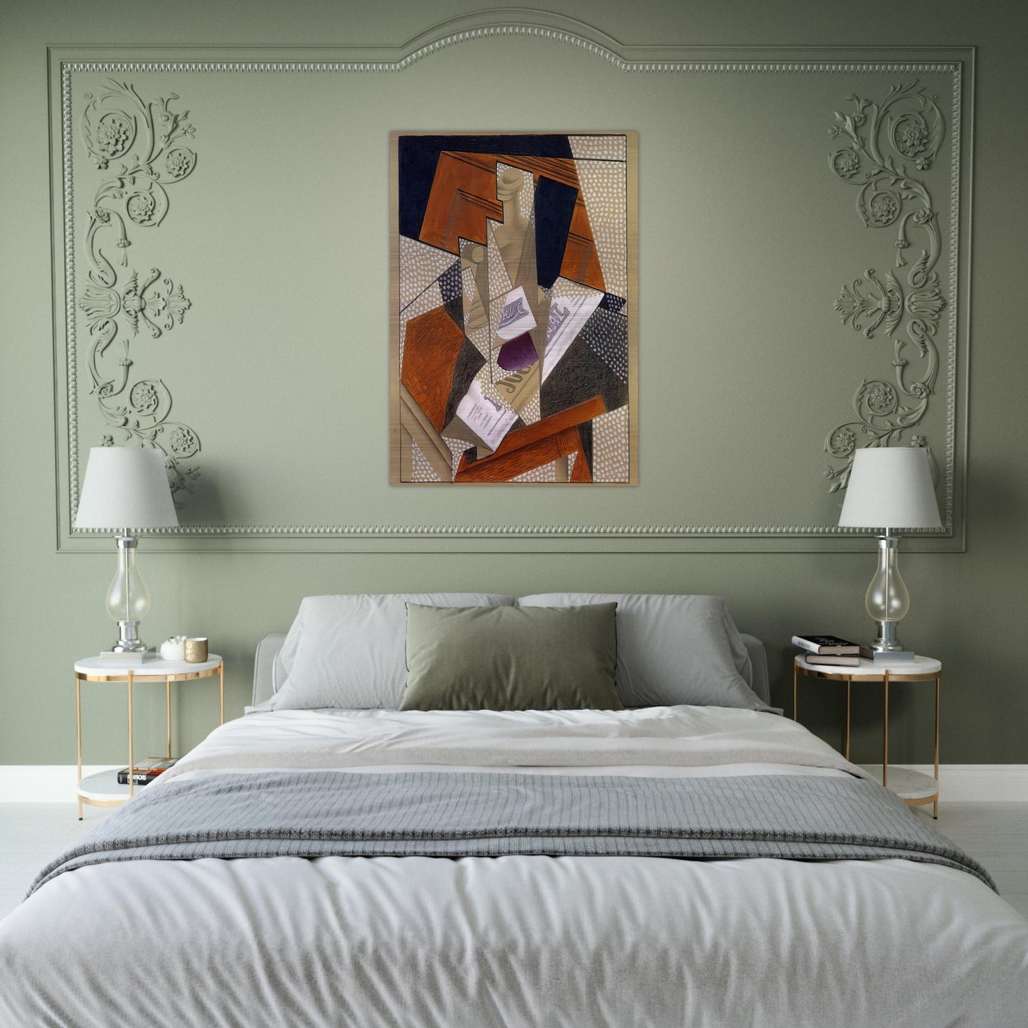 BOTTLE - Juan Gris Brushed Aluminum Print - 70x100 cm / 28x40 inches | Juan Gris Aluminum Print | Juan Gris Prints