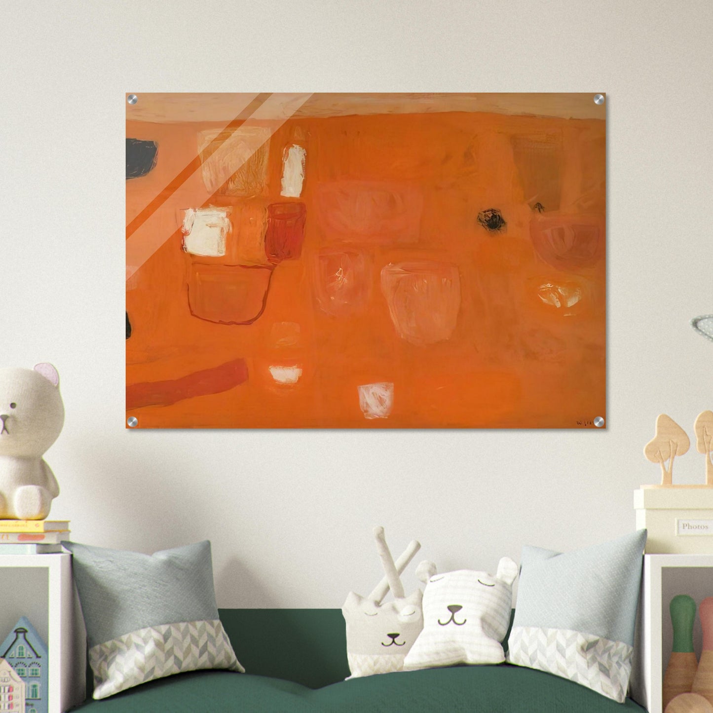 Orange and Red - 1957 - William Scott Acrylic Print - 70x100 cm / 28x40″ inches