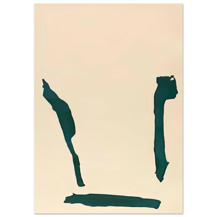 Helen Frankenthaler - Cloister, 1969- Wall Art - 21x29.7 cm / 8x12" - Premium Wooden Framed Poster With Fine Art Paper-canvas - Black frame