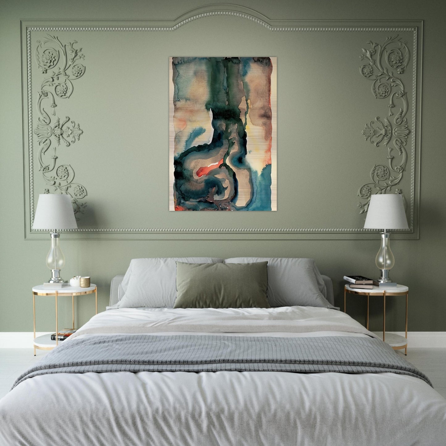 Portrait No. III - Georgia O'Keeffe Brushed Aluminum Print - 70x100 cm / 28x40 inches | Georgia O'Keeffe Aluminum Print | Georgia O'Keeffe Prints