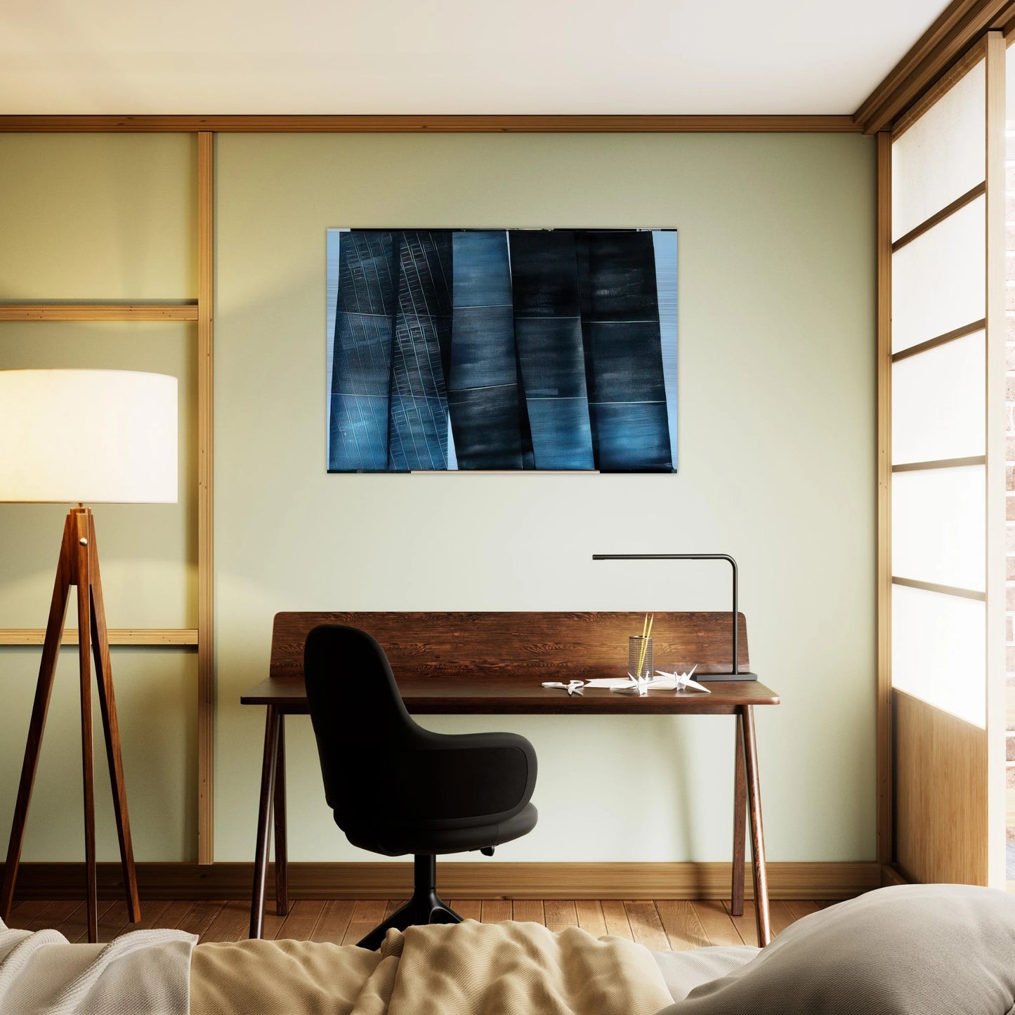 Untitled - 1976 - Hans Hartung Brushed Aluminum Print - 70x100 cm / 28x40 inches | Hans Hartung Aluminum Print | Hans Hartung Prints
