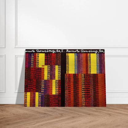 Remote Sensing, Per I  II - 1979 - Alfred Jensen Brushed Aluminum Print - 70x100 cm / 28x40 inches | Alfred Jensen Aluminum Print | Alfred Jensen Prints