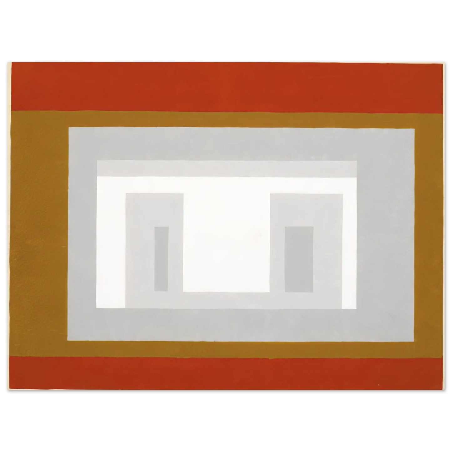Josef Albers - VARIANT ADOBE SETTLED 1954  75x100 cm / 30x40inches Fine Art Poster