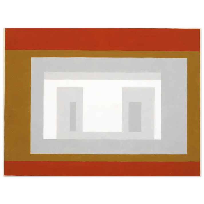 Josef Albers - VARIANT ADOBE SETTLED 1954  75x100 cm / 30x40inches Fine Art Poster
