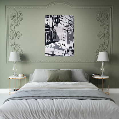 TOWNSCAPE 1969 1 - Gerhard Richter Brushed Aluminum Print - 70x100 cm / 28x40 inches | Gerhard Richter Aluminum Print | Gerhard Richter Prints