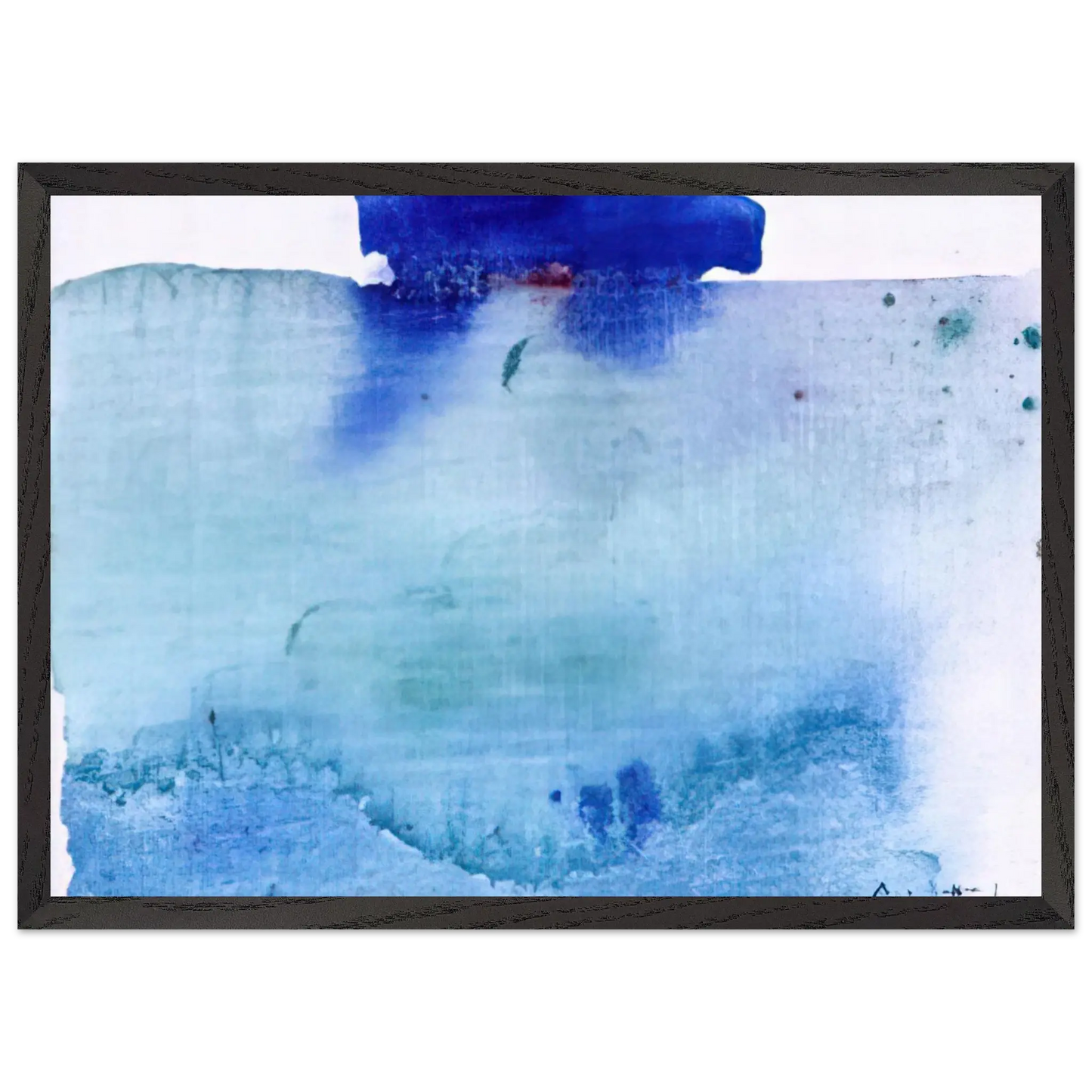 Helen Frankenthaler - Untitled - 1982 Wall art - A1 (59.4 x 84.1  cm) - Premium Wooden Framed Poster With Fine Art Paper - White frame