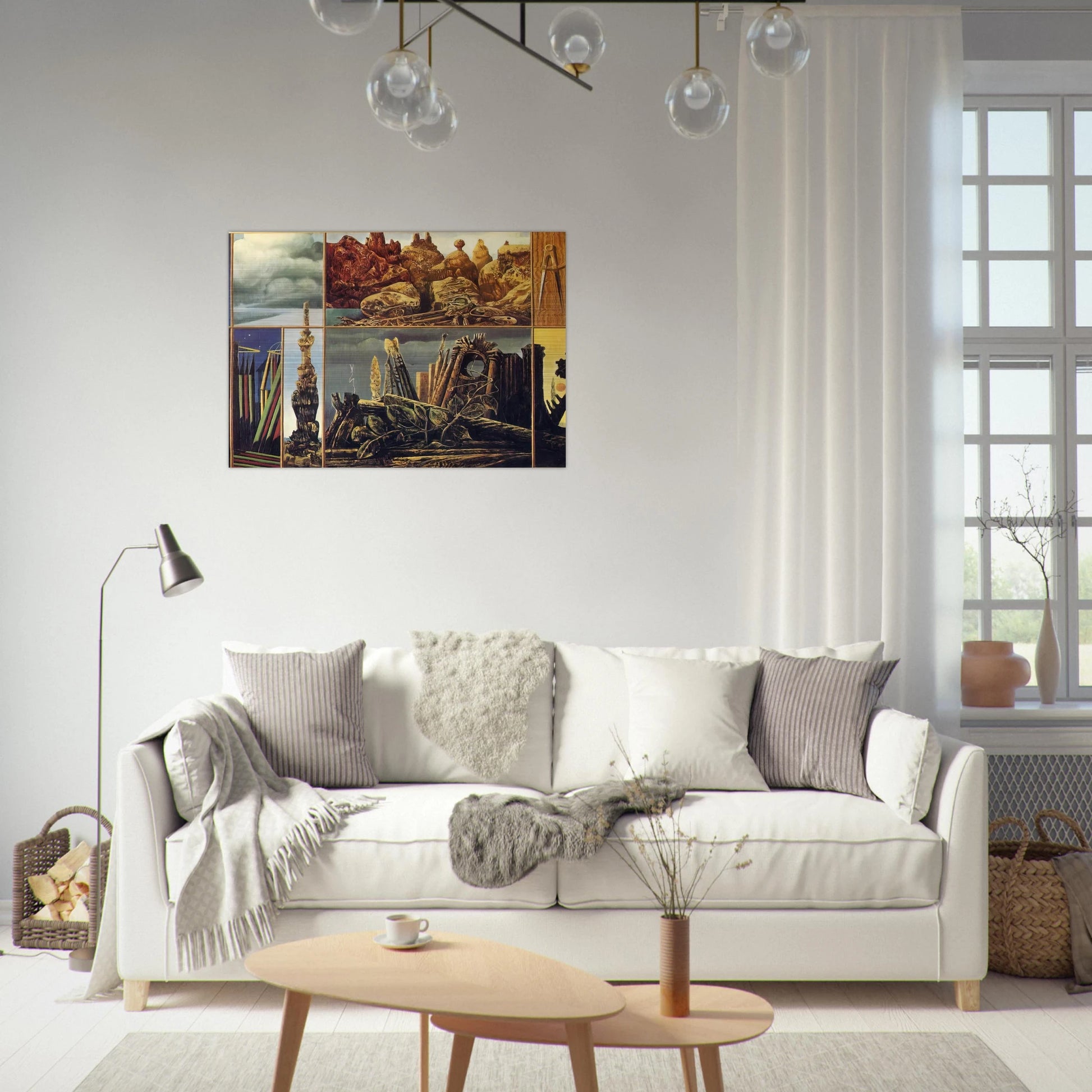 Painting for Young People - Max Ernst Brushed Aluminum Print - 70x100 cm / 28x40 inches | Max Ernst Aluminum Print | Max Ernst Prints