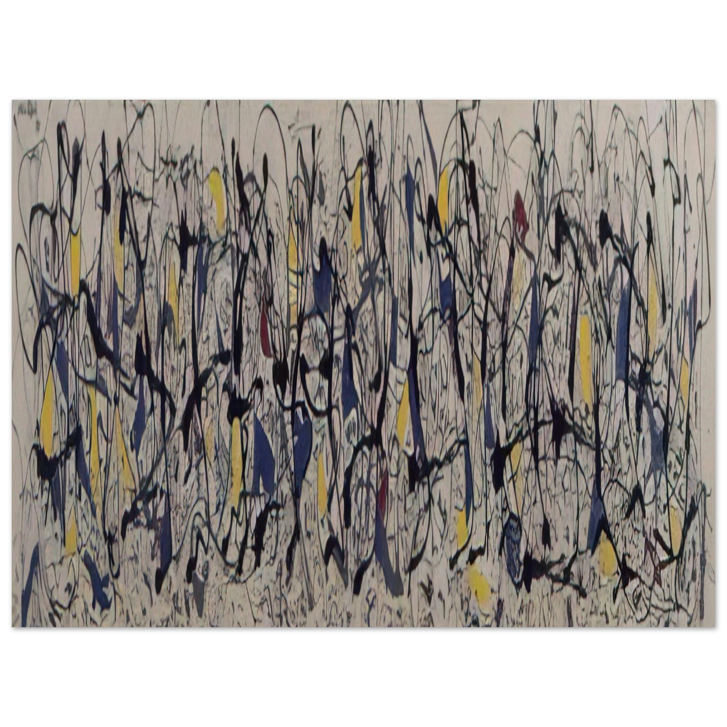 Jackson Pollock - SUMMERTIME NUMBER 9A 1948  75x100 cm / 30x40inches Fine Art Poster