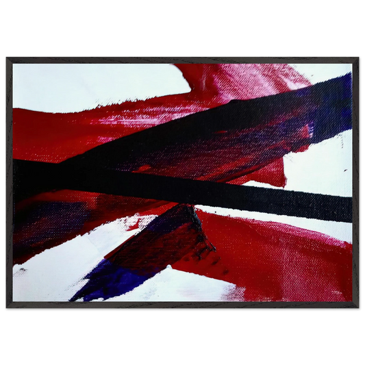 UNTITLED NR 2318 2006 - Luis Feito 70x100 cm / 28x40 inches Framed Art Print – Black Wooden Frame