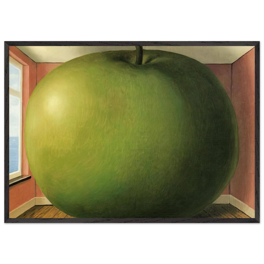 THE LISTENING ROOM 1952 - Rene Magritte 70x100 cm / 28x40 inches Framed Art Print – Black Wooden Frame