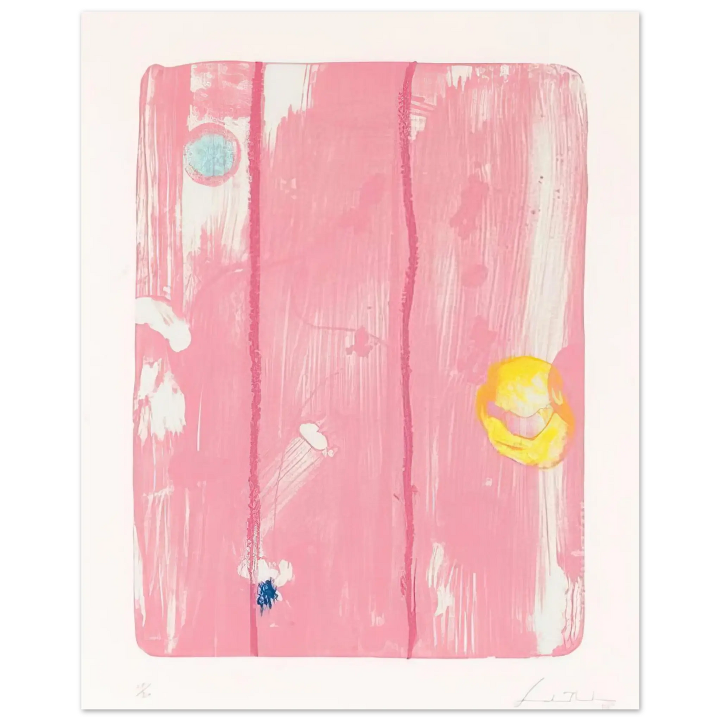 Helen Frankenthaler - Reflections VIII - 1995 Wall art - 50x70 cm / 20x28 Inches - Fine Art Poster - -