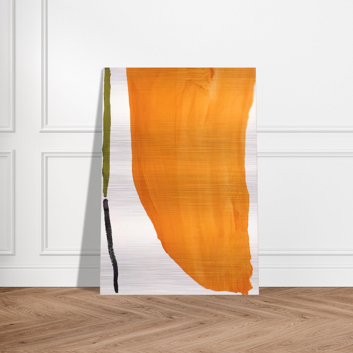 Orange Downpour - 1970 - Helen Frankenthaler Brushed Aluminum Print - 70x100 cm / 28x40 inches | Helen Frankenthaler Aluminum Print | Helen Frankenthaler Prints