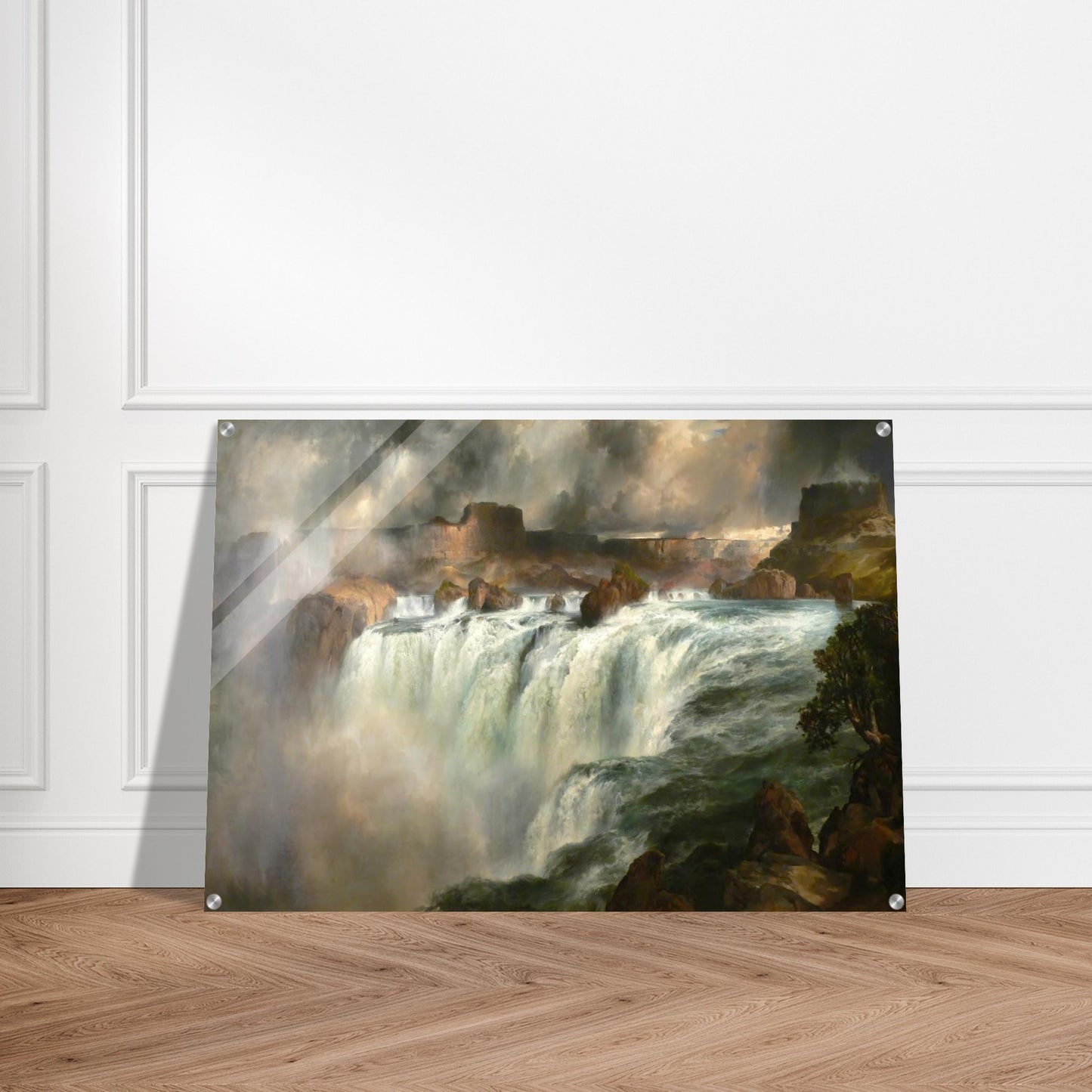 Shoshone Falls on the Snake River - Thomas Moran Acrylic Print - 70x100 cm / 28x40″ inches | Thomas Moran Wall Art | Thomas Moran Prints
