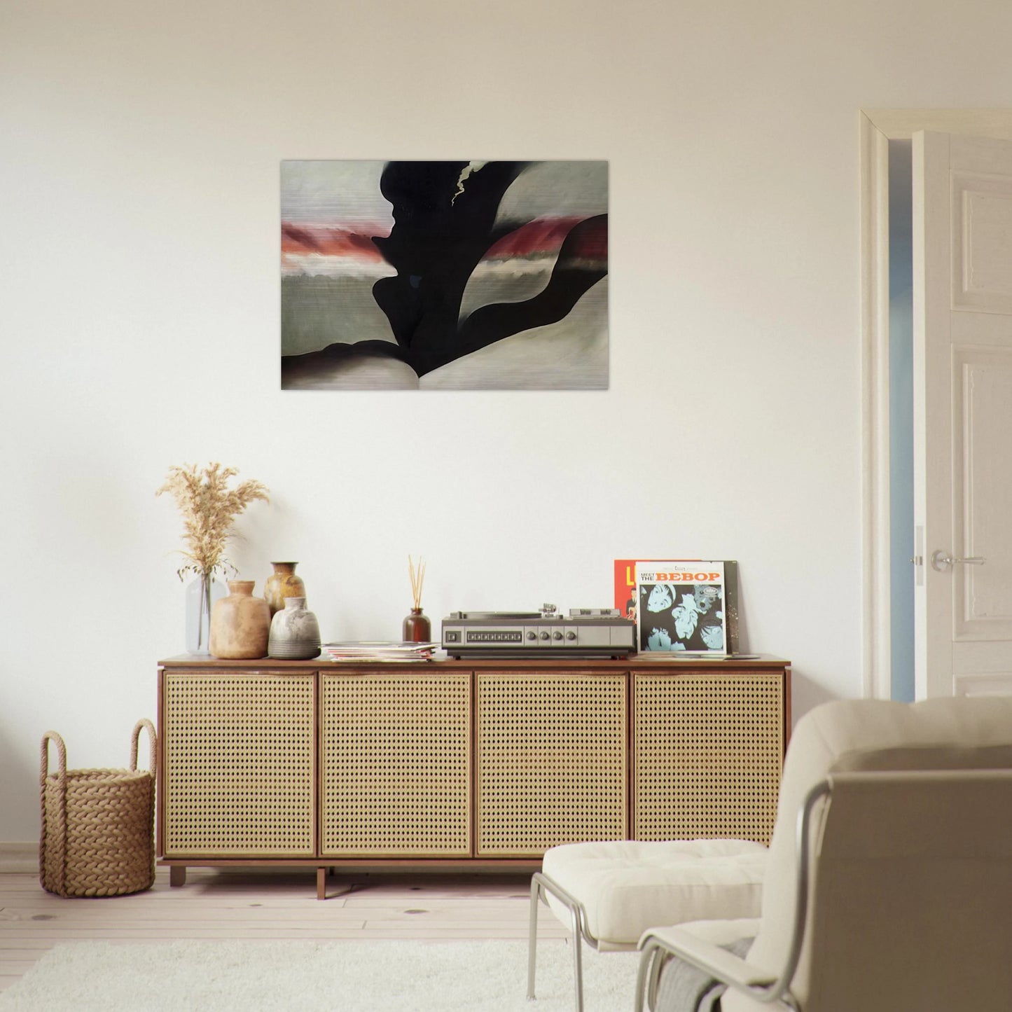 Black Place Green - Georgia O'Keeffe Brushed Aluminum Print - 70x100 cm / 28x40 inches | Georgia O'Keeffe Aluminum Print | Georgia O'Keeffe Prints
