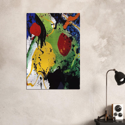 Untitled  SFP-89-57  - Sam Francis Brushed Aluminum Print - 70x100 cm / 28x40 inches | Sam Francis Aluminum Print | Sam Francis Prints