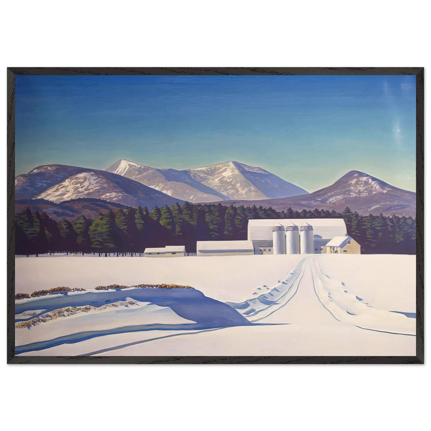 Road to Asgaard   Adirondack - Rockwell Kent 70x100 cm / 28x40 inches Framed Art Print – Black Wooden Frame