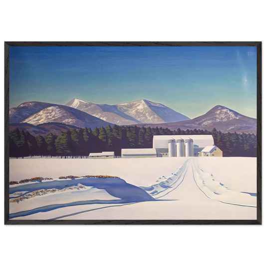Road to Asgaard   Adirondack - Rockwell Kent 70x100 cm / 28x40 inches Framed Art Print – Black Wooden Frame
