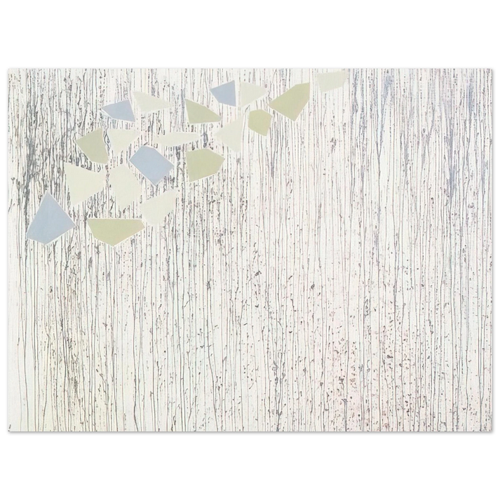 Robert Goodnough - Pale colors on runs - Abstract Expressionism  75x100 cm / 30x40inches Fine Art Poster