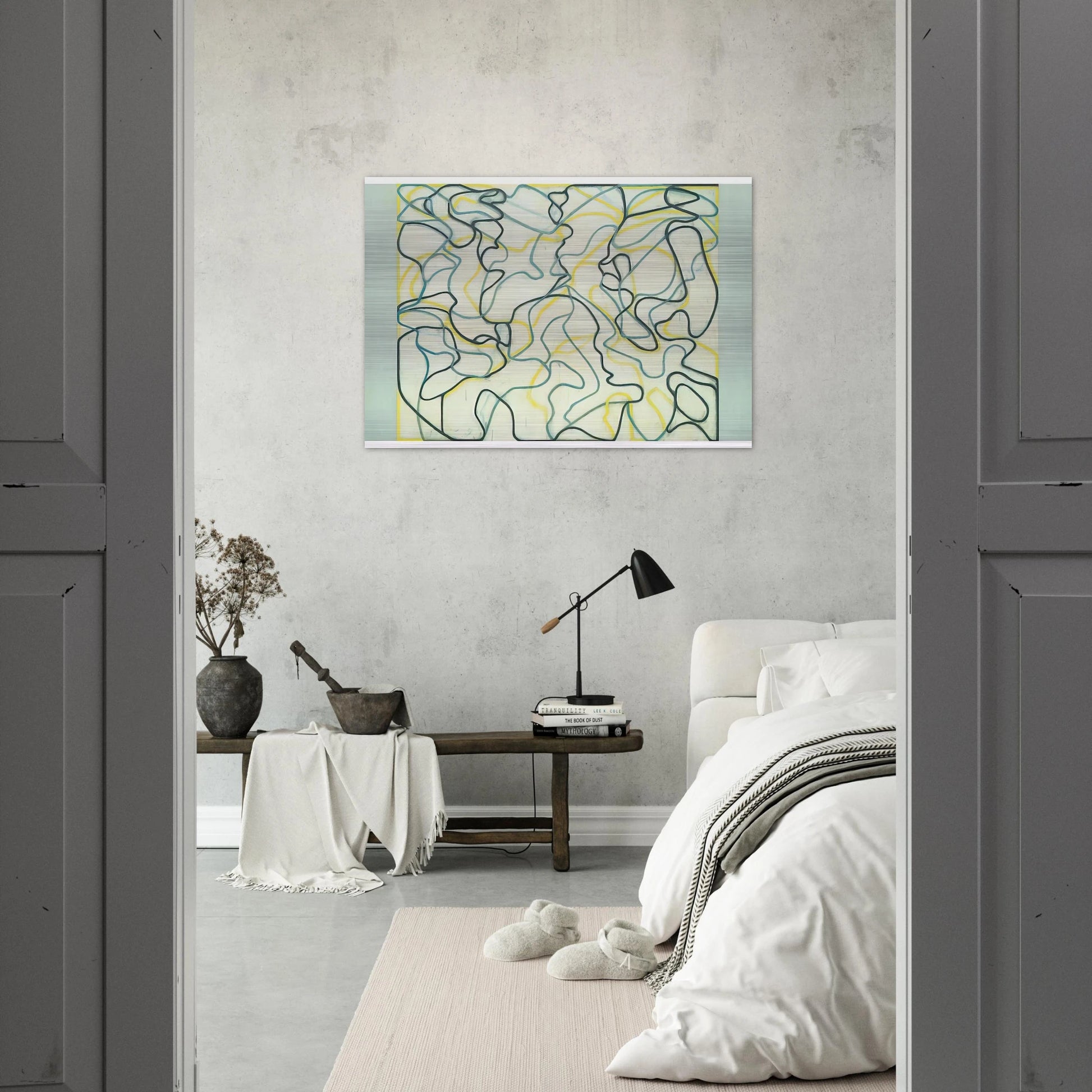 Second Letter Zen Spring - 2009 - Brice Marden Brushed Aluminum Print - 70x100 cm / 28x40 inches | Brice Marden Aluminum Print | Brice Marden Prints