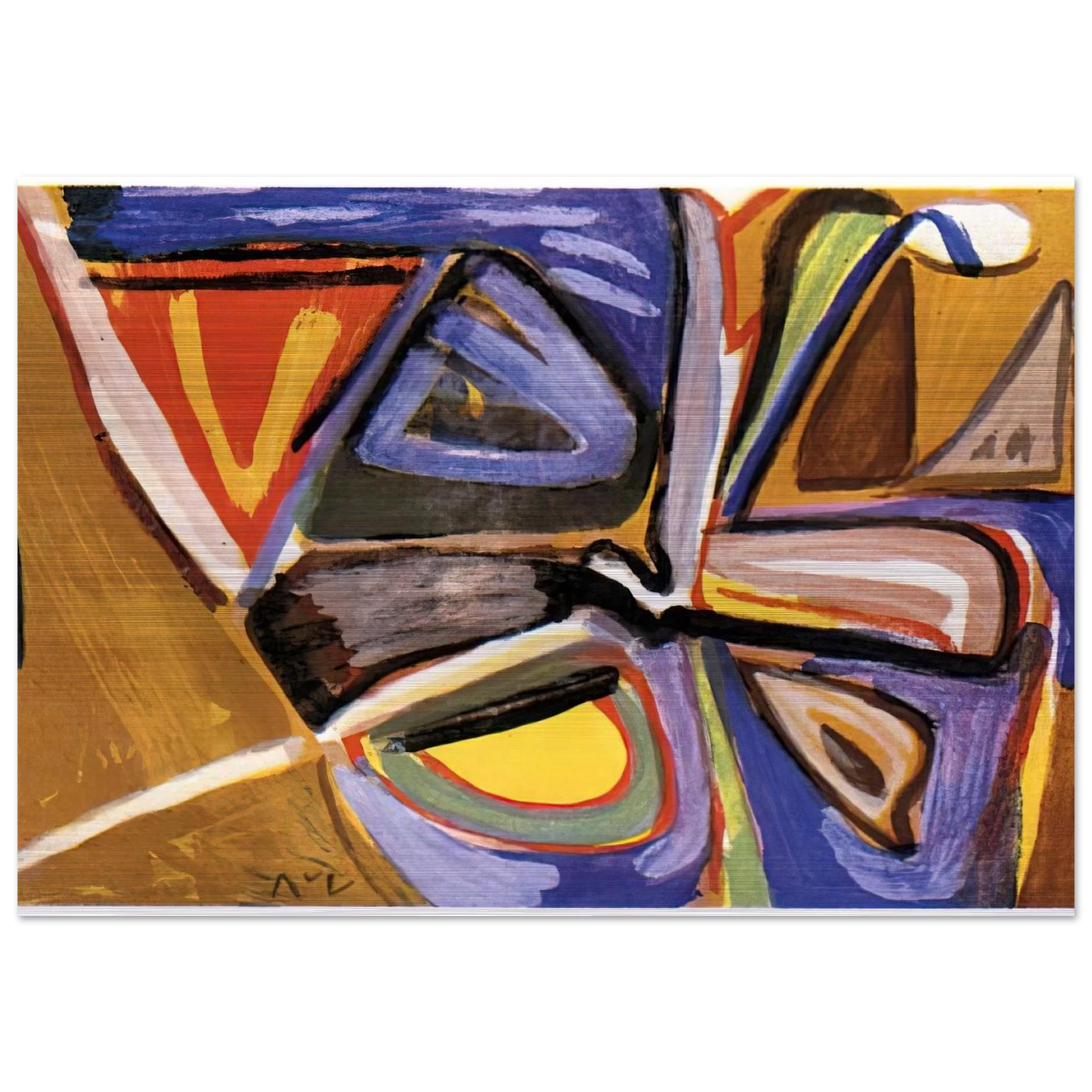 Le bonheur de Matisse - 1981 - Bram van Velde Brushed Aluminum Print - 70x100 cm / 28x40 inches | Bram van Velde Aluminum Print | Bram van Velde Prints
