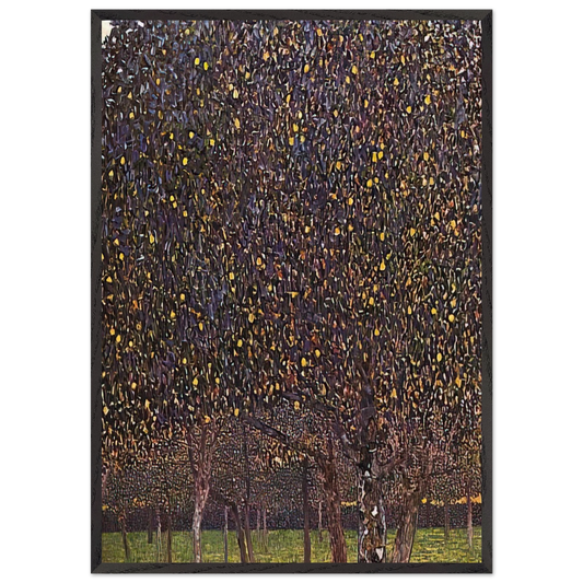 PEAR TREE 1903 - Gustav Klimt 70x100 cm / 28x40 inches Framed Art Print – Black Wooden Frame