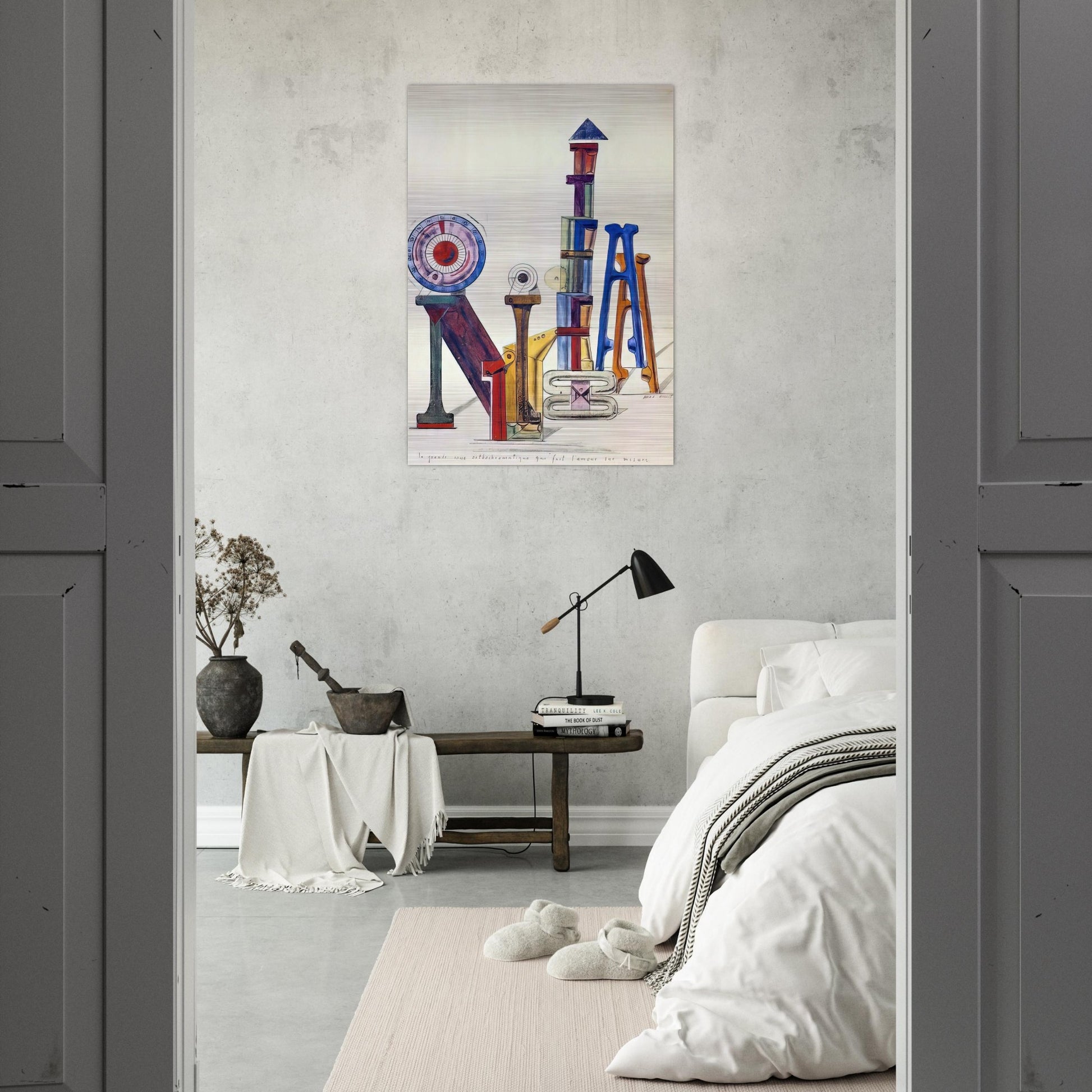 La Grande Roue Orthochromatique… - Max Ernst Brushed Aluminum Print - 70x100 cm / 28x40 inches | Max Ernst Aluminum Print | Max Ernst Prints