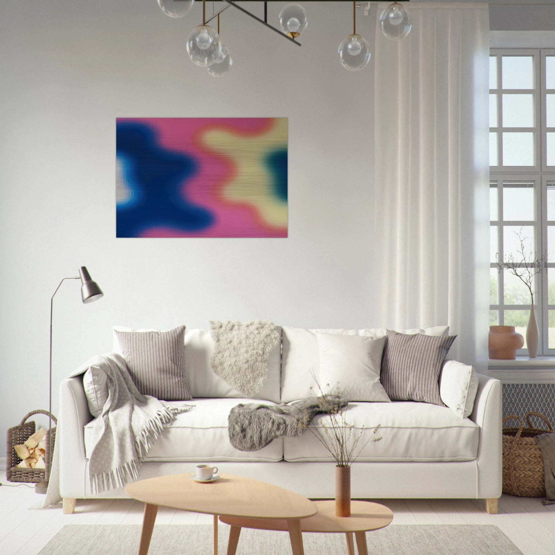 M-14 - 1970 - Wojciech Fangor Brushed Aluminum Print - 70x100 cm / 28x40 inches | Wojciech Fangor Aluminum Print | Wojciech Fangor Prints