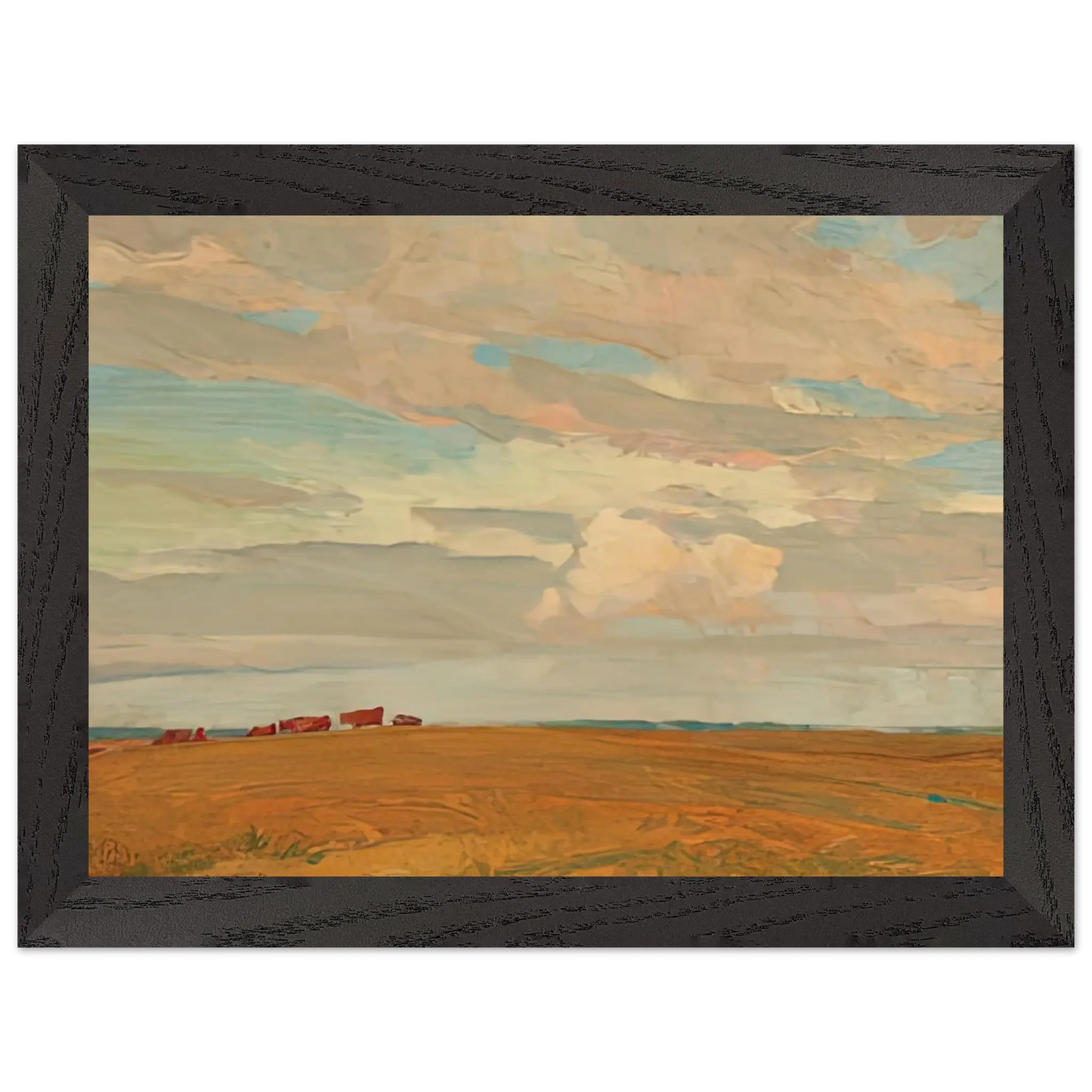 Maynard Dixon - PRAIRIE SAND HILL CAMP MAY 1921 1921 Wall art - 30x45 cm / 12x18 Inches - Premium Wooden Framed Poster With Fine Art Paper - Wood frame