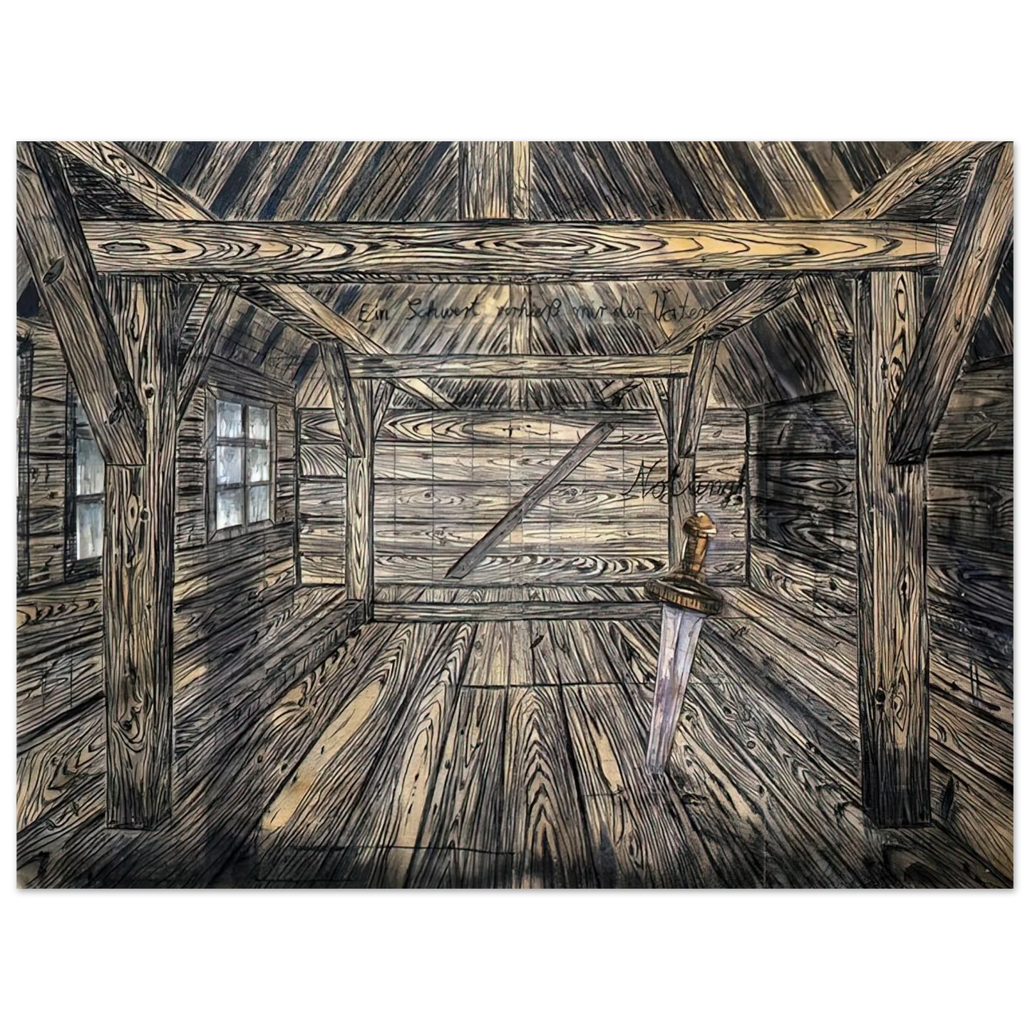Anselm Kiefer - NOTHUNG 1973  75x100 cm / 30x40inches Fine Art Poster