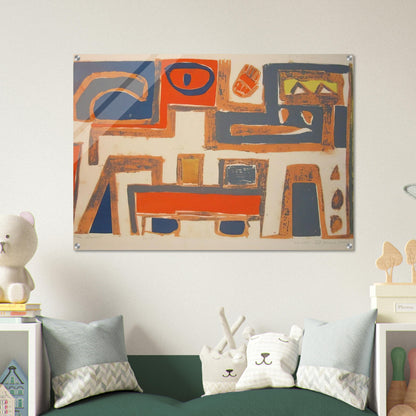 The cat - 1956 United States - Will Barnet Acrylic Print - 70x100 cm / 28x40″ inches | Will Barnet Wall Art | Will Barnet Prints